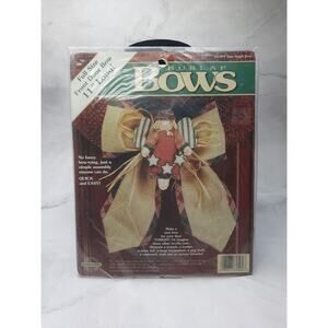 Vintage Dimensions Burlap Bows Star Angel 61504 11 Inch Quick and Easy
